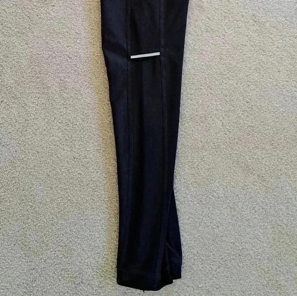 ❤️ Athletic Works  Black Leggings with Reflective Stripe Size XS - Picture 5 of 11